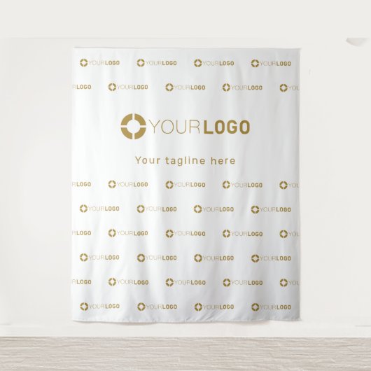 Aangepaste Step & Repeat Logo Zakelijk Evenement A Wandkleed (Voorkant)