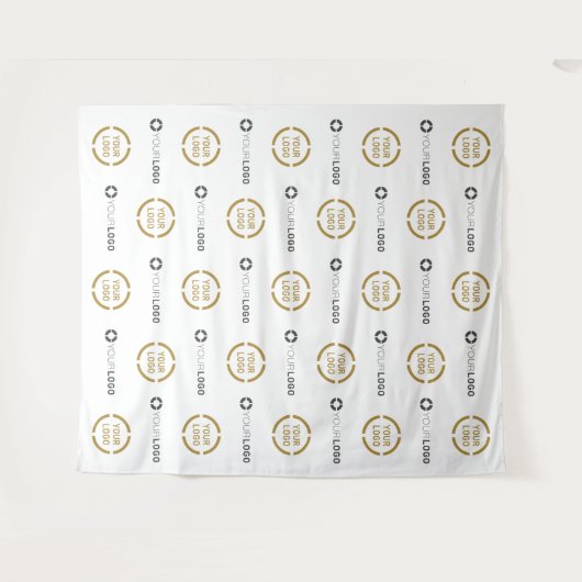 Aangepaste Step & Repeat-twee Logo-evenementachter Wandkleed (Voorkant (horizontaal))