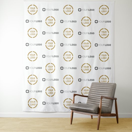 Aangepaste Step & Repeat-twee Logo-evenementachter Wandkleed (In situ)