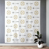 Aangepaste Step & Repeat-twee Logo-evenementachter Wandkleed