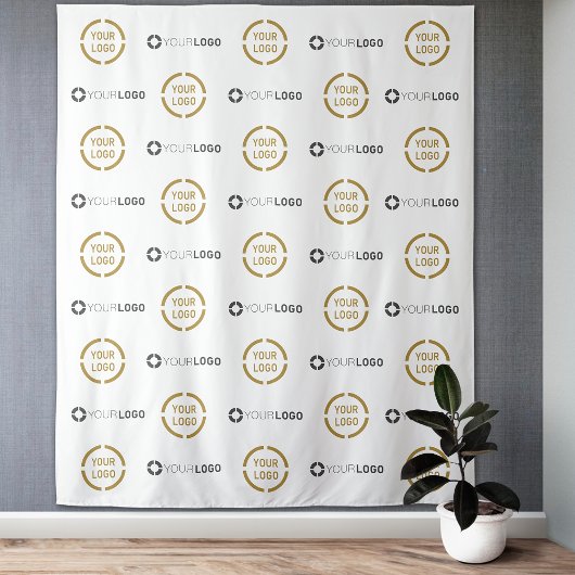 Aangepaste Step & Repeat-twee Logo-evenementachter Wandkleed