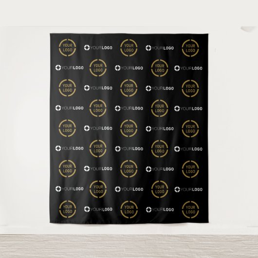 Aangepaste Step & Repeat-twee logo-evenementachter Wandkleed (Voorkant)