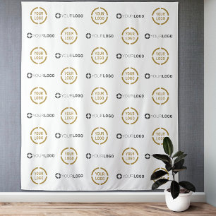 Aangepaste Step & Repeat twee Logo Evenementen Ach Wandkleed