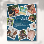 Aangepaste Stepdad Definition 9 Foto Blue Imitatie Canvas Print<br><div class="desc">Geef uw speciale stiefvader,  stiefvader of bonusvader 9 favoriete foto's en gepersonaliseerde tekst om creëer een unieke gave voor Vaderdag,  verjaardagen,  Kerstmis of elke dag waarop u wilt shows hoeveel hij voor u betekent. Een perfecte manier om hem te shows hoe geweldig hij elke dag is. Ontworpen door: Thisnotme©</div>