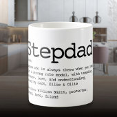 Aangepaste Stepdad Definition Black en White Koffiemok