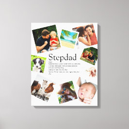 Aangepaste Stepdad Definition Name 9 Foto Canvas Afdruk