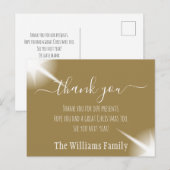 Aangepaste ster Kerstvakantie Dankjewel briefkaart (Voorkant / Achterkant)