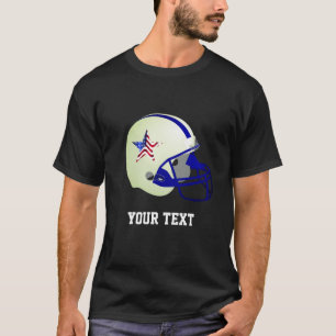 Aangepaste ster op American Football helm T-shirt