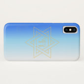 Aangepaste ster van David en Chai - iPhone 4/4S ho Case-Mate iPhone Case (Achterkant (horizontaal))