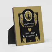 Aangepaste sterfdag-herdenking fotoplaat (Voorkant)