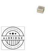 Aangepaste sterren en strepen Amerikaans retouradr Rubberstempel (Gestempeld)