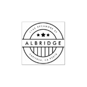 Aangepaste sterren en strepen Amerikaans retouradr Rubberstempel (Afrduk)