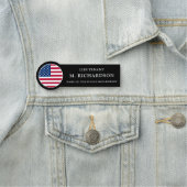 Aangepaste sterren en strepen Amerikaanse vlag pat Naamplaatje (In situ)