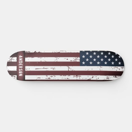 Aangepaste sterren en Stripes Amerikaanse vlag Persoonlijk Skateboard (Horizontaal)
