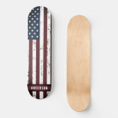 Aangepaste sterren en Stripes Amerikaanse vlag Persoonlijk Skateboard (Voorkant)