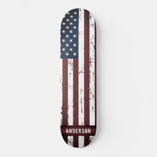 Aangepaste sterren en Stripes Amerikaanse vlag Persoonlijk Skateboard