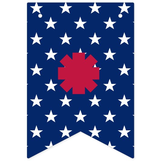 Aangepaste sterren Stripes 4 juli patriottische ba Vlaggetjes (Eerste vlag)