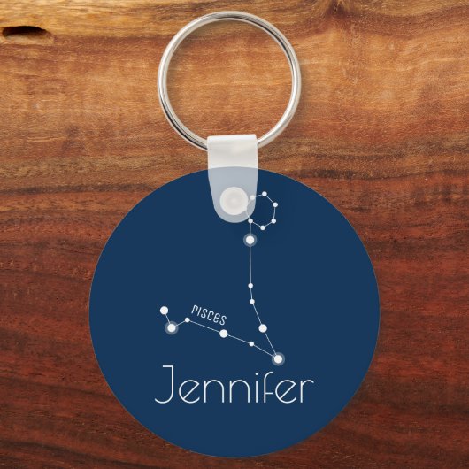Aangepaste sterrendierentuin sleutelhanger (Voorkant)