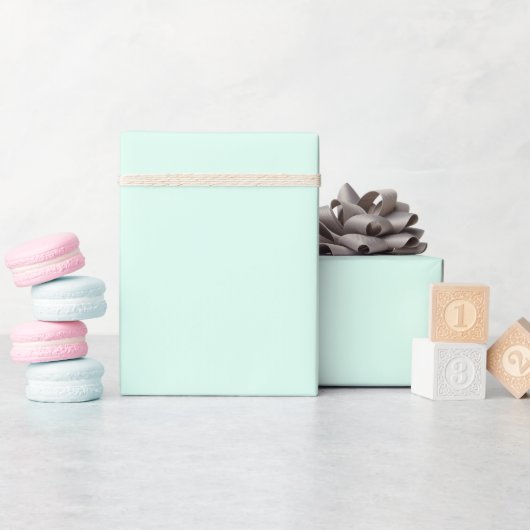 Aangepaste, stevige, lichtgroene kleur cadeaupapier (Baby Shower)