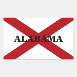 Aangepaste Sticker Alabama State Flag