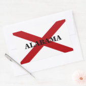 Aangepaste Sticker Alabama State Flag (Envelop)