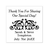 Aangepaste sticker bruiloft dank u rubberen stempe  zelfinktende stempel (Design)