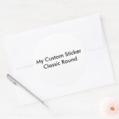 Aangepaste Sticker - Groot rond gevormd (Envelop)