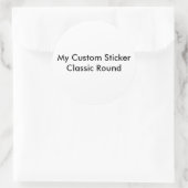 Aangepaste Sticker - Groot rond gevormd (Tas)