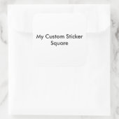 Aangepaste Sticker - Groot vierkant gevormd (Tas)