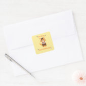 Aangepaste sticker met cute kat - Plak met Meowgic (Envelop)