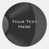 Aangepaste Sticker met vinylachtergrond (Voorkant)