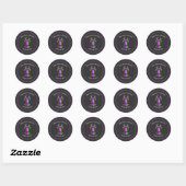 Aangepaste Sticker Neon Halloween Bruid Moro (Vel)