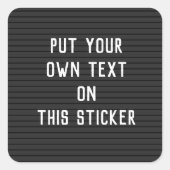 Aangepaste Sticker op briefbord (Voorkant)