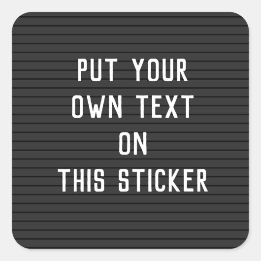 Aangepaste Sticker op briefbord (Voorkant)