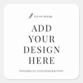 Aangepaste Sticker Printing 1.5" Vierkant Product (Voorkant)