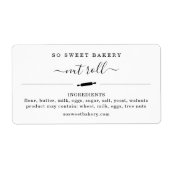 Aangepaste Sticker van bakkerijproducten (Voorkant)