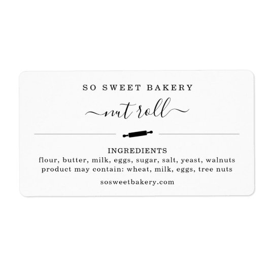 Aangepaste Sticker van bakkerijproducten (Voorkant)