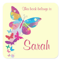 Aangepaste Sticker van de Boekplaat van de Butterf