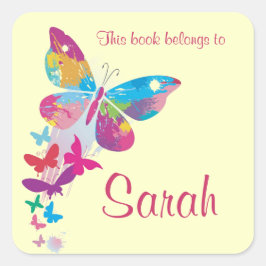 Aangepaste Sticker van de Boekplaat van de Butterf