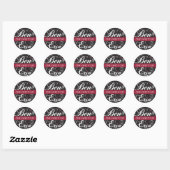 Aangepaste Sticker voor Ben & Erin (Heart2) (Vel)