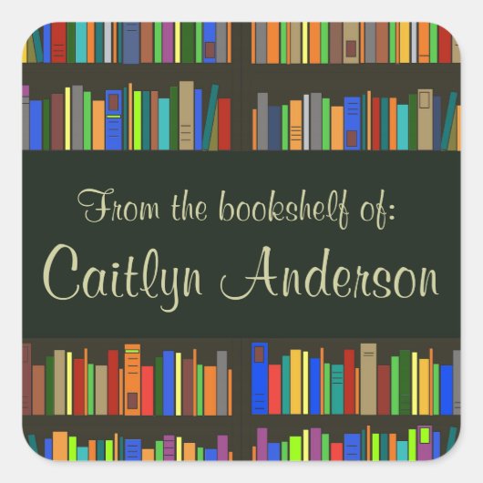 Aangepaste Sticker voor bibliotheekbalken in bibli (Voorkant)