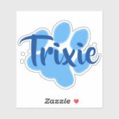 Aangepaste sticker voor blauwe pagina's (Vel)