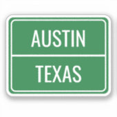 Aangepaste Sticker voor Groene Straat Teken (Voorkant)