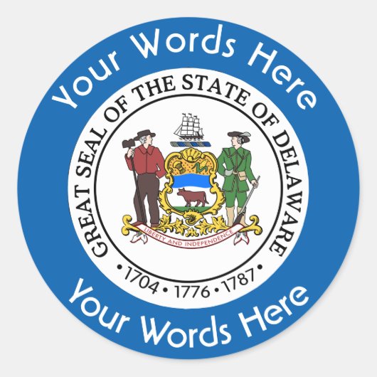 Aangepaste Sticker voor grote zegels van Dell (Voorkant)