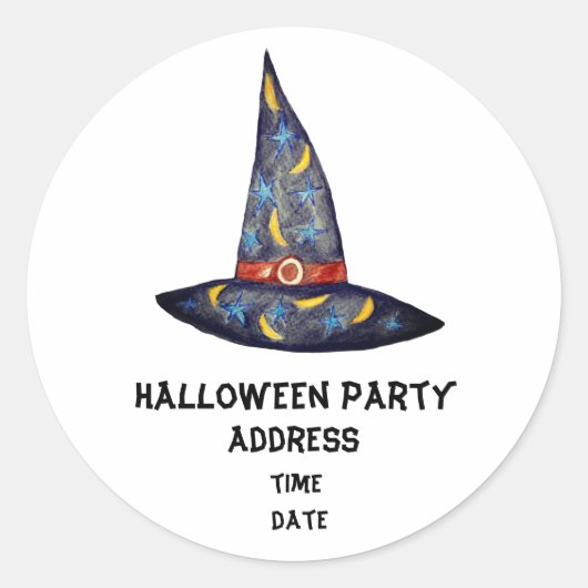 Aangepaste Sticker voor Halloween Party Witch Pet (Voorkant)