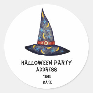 Aangepaste Sticker voor Halloween Party Witch Pet