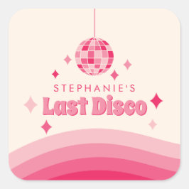 Aangepaste sticker voor het laatste disco vrijgeze