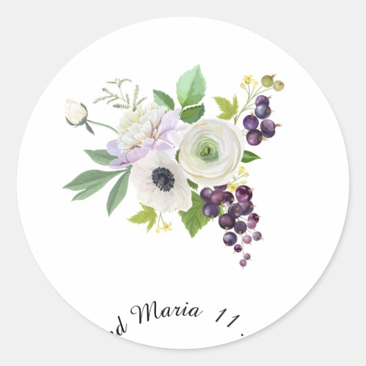 Aangepaste sticker voor huwelijksevenementen (Voorkant)