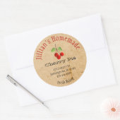 Aangepaste Sticker voor kersen (Envelop)