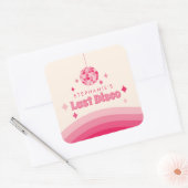 Aangepaste sticker voor laatste Disco vrijgezellen (Envelop)